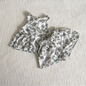 Zara Kids Gray/Green Butterfly Set